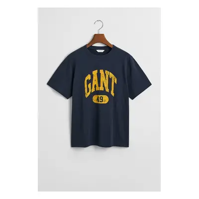 TRIČKO GANT GANT ARCH RELAXED T-SHIRT EVENING BLUE