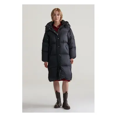 KABÁT GANT FULL LENGTH DOWN COAT BLACK