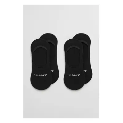 PONOŽKY GANT INVISIBLE SOCKS 2-PACK BLACK