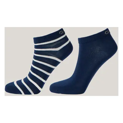 PONOŽKY GANT STRIPE AND SOLID ANKLE SOCKS 2-P EVENING BLUE