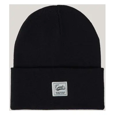 ČEPICE GANT DOUBLE LAYERED BEANIE BLACK