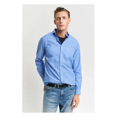 KOŠILE GANT REG CLASSIC POPLIN STRIPE SHIRT GREECE BLUE