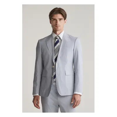 BLEJZR GANT SLIM SEERSUCKER SUIT JACKET RICH BLUE