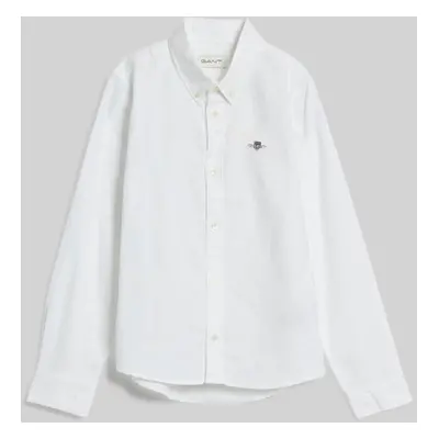 KOŠILE GANT SHIELD OXFORD BD SHIRT WHITE