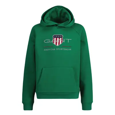 MIKINA GANT ARCHIVE SHIELD HOODIE WILD GREEN