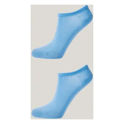 PONOŽKY GANT LYOCELL RIB LOW CUT SOCKS 2-PACK FRESH BLUE