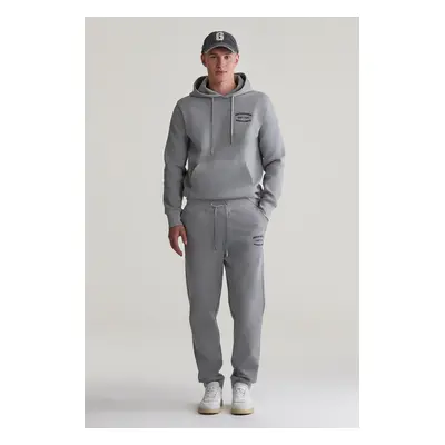 TEPLÁKY GANT SMALL GRAPHIC SWEATPANTS GREY MELANGE