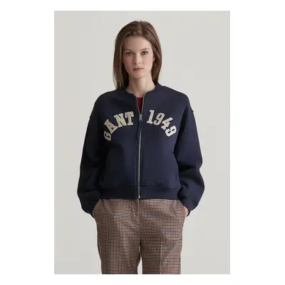 MIKINA GANT ARCH BOMBER SWEAT EVENING BLUE