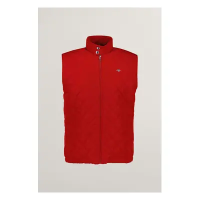 VESTA GANT QUILTED WINDCHEATER VEST RUBY RED