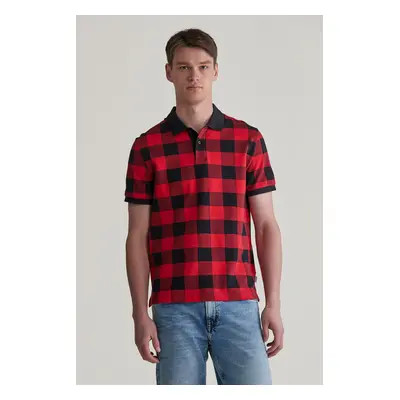 POLOKOŠILE GANT JACQUARD SS POLO BRIGHT RED