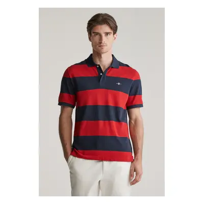 POLOKOŠILE GANT BLOCK STRIPE POLO RUBY RED