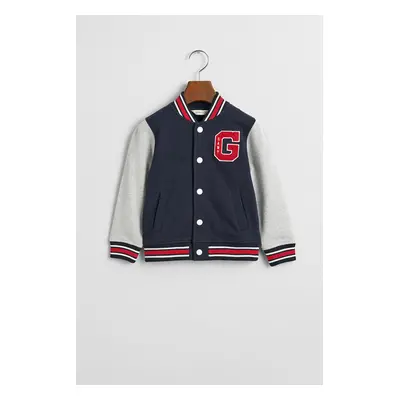 BUNDA GANT VARSITY SWEAT JACKET EVENING BLUE