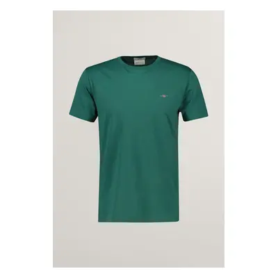 TRIČKO GANT SLIM SHIELD SS T-SHIRT WOODY GREEN