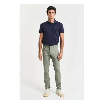 KALHOTY GANT SLIM SPORTS CHINOS KALAMATA GREEN