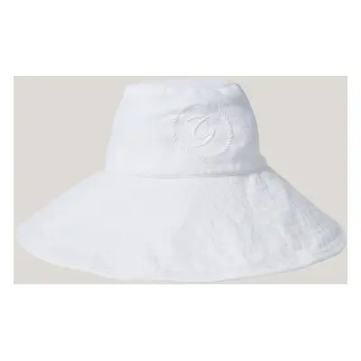 KLOBOUK GANT LINEN SUN HAT WHITE