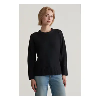 SVETR GANT CASHMERE C-NECK EBONY BLACK