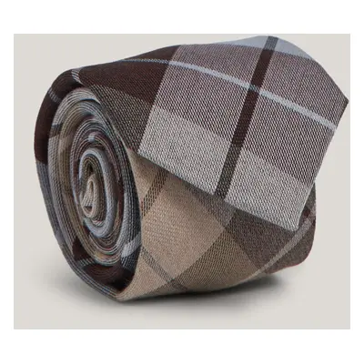 KRAVATA GANT CHECK COTTON SILK TIE WARM KHAKI