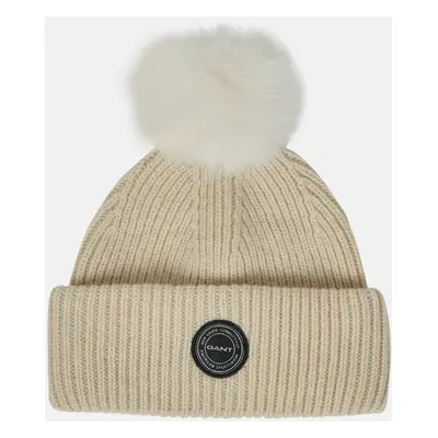 ČEPICE GANT POM BEANIE CREAM