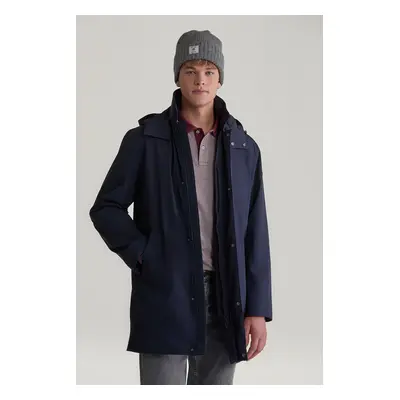 KABÁT GANT PADDED CAR COAT EVENING BLUE