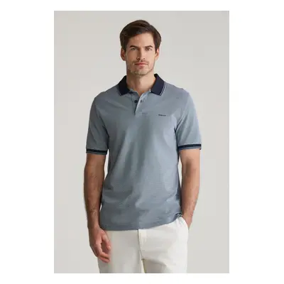 POLOKOŠILE GANT 4-COL OXFORD SS PIQUE DAY BLUE