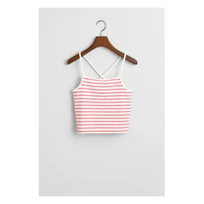 TRIČKO GANT STRIPED TANK TOP BLUSH PINK