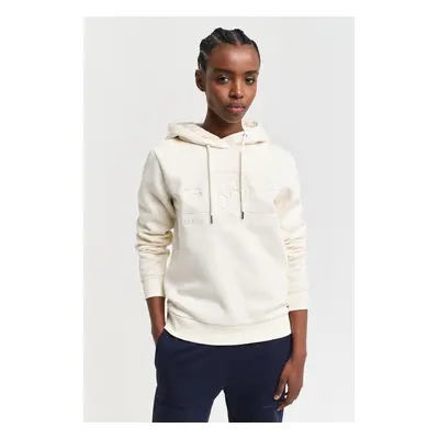 MIKINA GANT REG TONAL SHIELD HOODIE LINEN