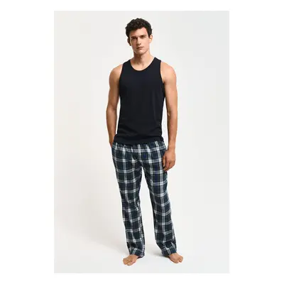 PYŽAMOVÉ KALHOTY GANT FLANNEL PANTS NAVY