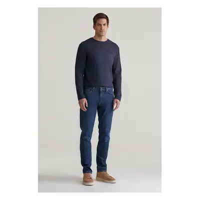 DŽÍNY GANT REGULAR GANT JEANS DARK BLUE WORN IN