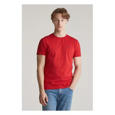 TRIČKO GANT CONTRAST LOGO SS T-SHIRT RUBY RED