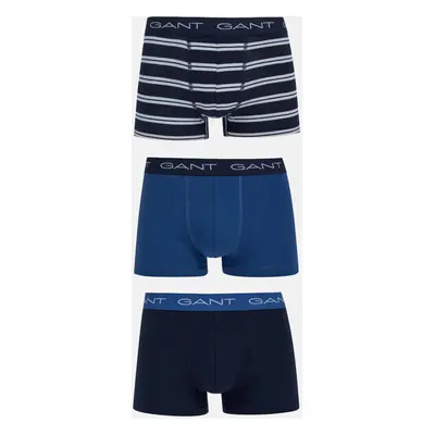 SPODNÍ PRÁDLO GANT STRIPE TRUNK 3-PACK EVENING BLUE