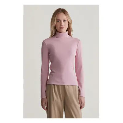 ROLÁK GANT SLIM RIB TURTLENECK DUSTY PINK