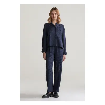 KALHOTY GANT REL MONOGRAM JACQUARD PULL ON PANT EVENING BLUE