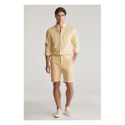 ŠORTKY GANT REG SUNFADED CHINO SHORTS DUSTY LIGHT YELLOW