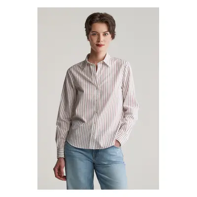 KOŠILE GANT REG POPLIN THIN STRIPED SHIRT WHITE