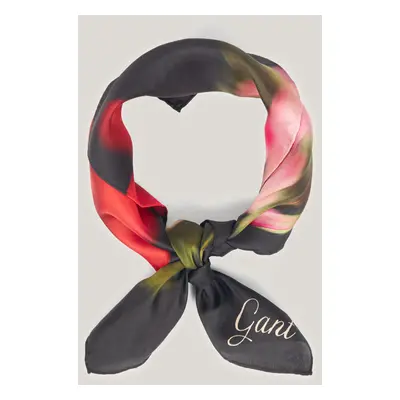 ŠÁTEK GANT FLORAL PRINT SILK SCARF GIFT PACK BLACK