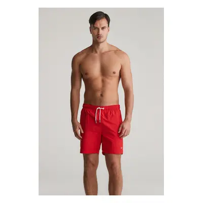 PLAVKY GANT SWIM SHORTS LONG BRIGHT RED