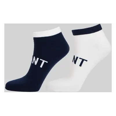 PONOŽKY GANT ANKLE SOCKS 2-PACK RICH BLUE