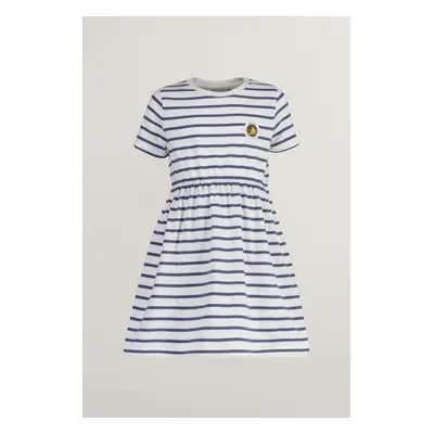 ŠATY GANT STRIPED T-SHIRT DRESS DUSTY NAVY