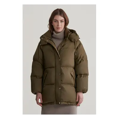 BUNDA GANT MID LENGTH DOWN JACKET DARK CACTUS