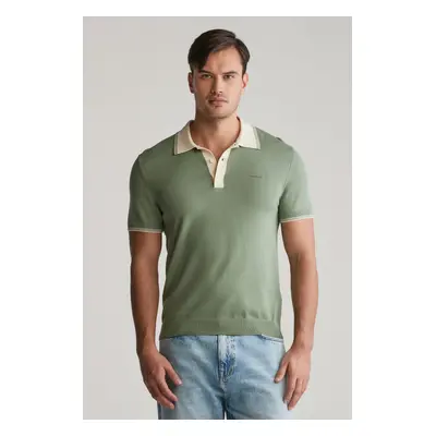 SVETR GANT MODAL BLEND SS POLO KALAMATA GREEN