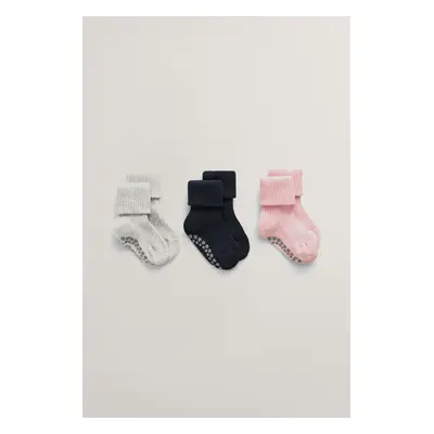 PONOŽKY GANT SOCKS 3-PACK BLUSHING PINK