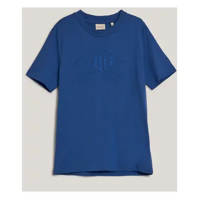 TRIČKO GANT REG TONAL SHIELD SS T-SHIRT RICH BLUE