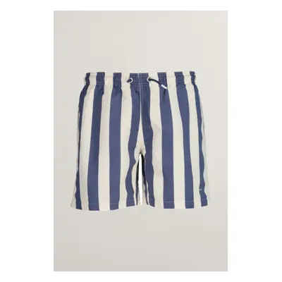 PLAVKY GANT STRIPED SWIM SHORTS DUSTY NAVY