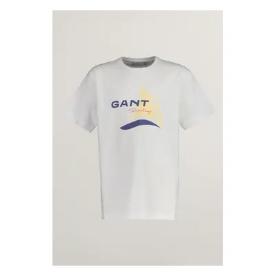 TRIČKO GANT SAILING GRAPHIC T-SHIRT WHITE