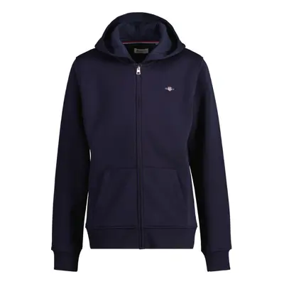 MIKINA GANT SHIELD ZIP HOODIE EVENING BLUE