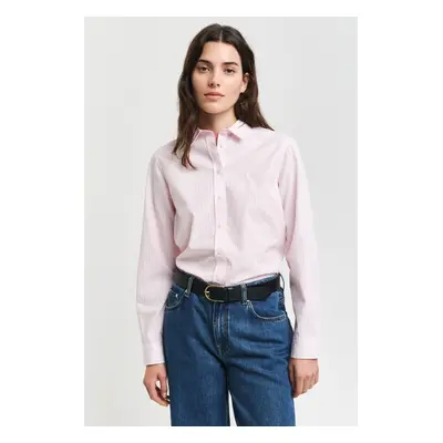 KOŠILE GANT REG POPLIN STRIPED SHIRT LIGHT PINK