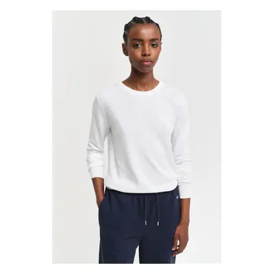 SVETR GANT FINE KNIT C-NECK CREAM