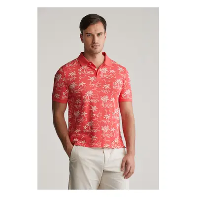 POLOKOŠILE GANT PRINTED SS POLO WATERMELON RED