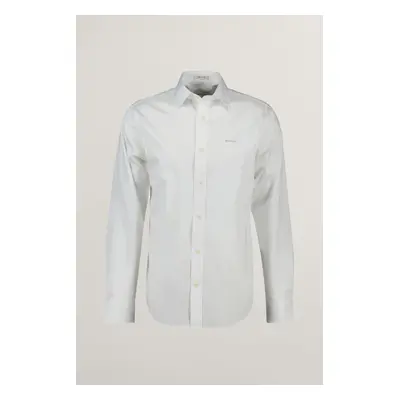 KOŠILE GANT REG SATEEN SHIRT WHITE