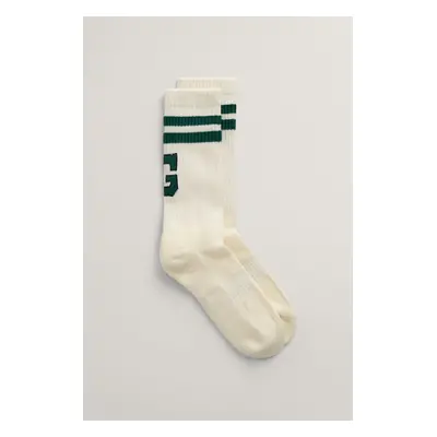 PONOŽKY GANT G GRAPHIC SPORT SOCKS WHITE